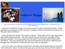 Tablet Screenshot of california-therapy.com